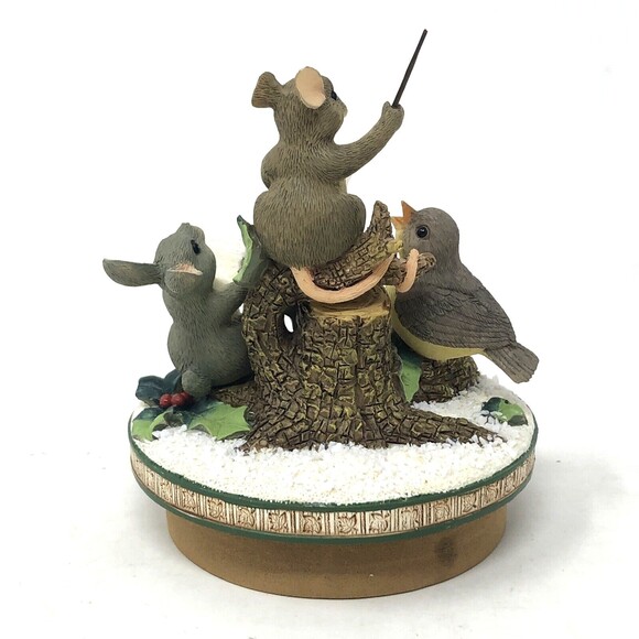 Fitz and Floyd Charming Tails Candletoppers #2002 Everybody Sing w/ Original Box - Picture 5 of 13